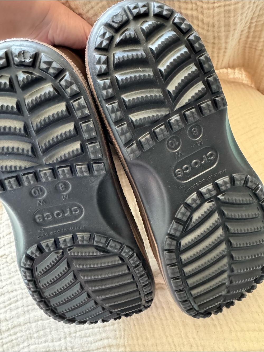 CROCS Brown Classic Western Waterproof Boots size 10 - Picture 5 of 6